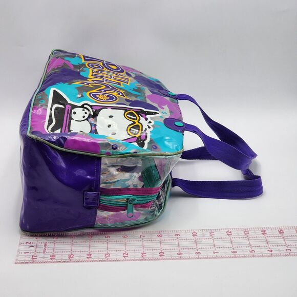 Sanrio Vintage 1996 Pochacco Transparent Beach Duffle Weekender Bag RARE HTF - Picture 13 of 16